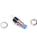 12 Pack 1A 250V AC SPST Momentary Mini Push Button Switches Normal Open 2 Pins 6.9mm Thread Compact Power Switches for DIY Projects