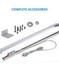 Ultra Accurate KA300 Linear Scale Encoder with 0.005mm resolution and accessories, including mount brackets and screws.