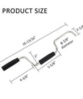 Dimensions of Stainless Steel Strap Winder For Flatbed Trucks And Cargo Trailers, No Fuss Quick And Easy Winding Tool