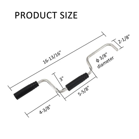 Dimensions of Stainless Steel Strap Winder For Flatbed Trucks And Cargo Trailers, No Fuss Quick And Easy Winding Tool