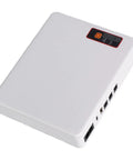 Compact Dc Ups Power Supply For Routers And Modems With 20800Mah Battery Delivers Eight Hours Of Backup During Blackouts Plug And Play Setup angled view.