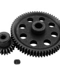 64T Metal Spur Gear and 21T Pinion Motor Gear Combo for 1 Tenth RC Cars and Trucks Beefed Up for Redcat Volcano EPX Lightning EPX