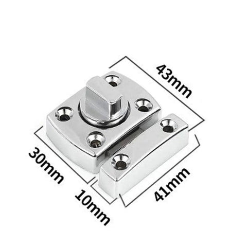 Universal Zinc Alloy Door Latch For Sliding Gates And Heavy Duty Entry Locks Rock Solid Knockout Security Bolt with measurements shown.