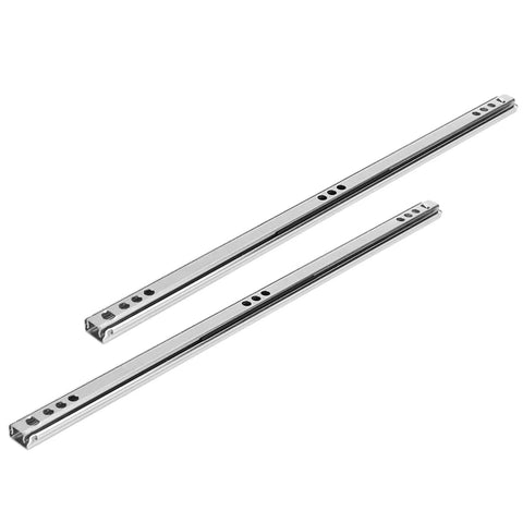 Drawer Slides With Steel Ball Bearings Smooth Glide 2 Pack For Cabinets And Furniture on white background