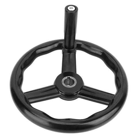 250mm Bakelite Lathe Hand Wheel With 3 Spoked Design And Handy Handle, Anti Slip Grip For Smooth Machine Tool Control, Ideal For Machinists