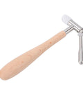 Center Wheel Pinion Puller For Watch Movements, Pro Grade Repair Tool With Beechwood Handle, Stainless Steel Construction displayed on white background.