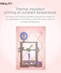 Fireproof And Dustproof 3D Printer Enclosure With Constant Temperature Control showing thermal insulation effect for Ender and CR printers