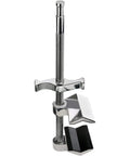 Six Inch End Jaw Vise Grip with beefy and durable steel and aluminum alloy construction, five eighth inch baby pin, visible clamps.