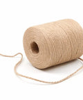 2mm Natural Jute Twine Rope 164 Ft Eco Friendly DIY Crafting String roll view for garden projects and gift wrapping