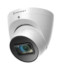 4K Analog Turret Outdoor Security Cam 8MP At 15fps With Coax BNC CCTV 65ft Night Vision 125 Degree Field Of View Built In Mic Weatherproof IP67 White DVR Not Included