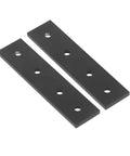 Two Pack 4 Hole Aluminum Connecting Plates Flat Straight Brackets Built Tough For Building Frames Tables Beds Chairs And Shelves