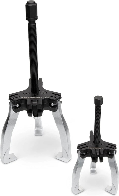 Heavy Duty Ratcheting Puller Set For Automotive Internal And External Pulls 2 And 5 Ton Converts To Two Or Three Leg Pullers