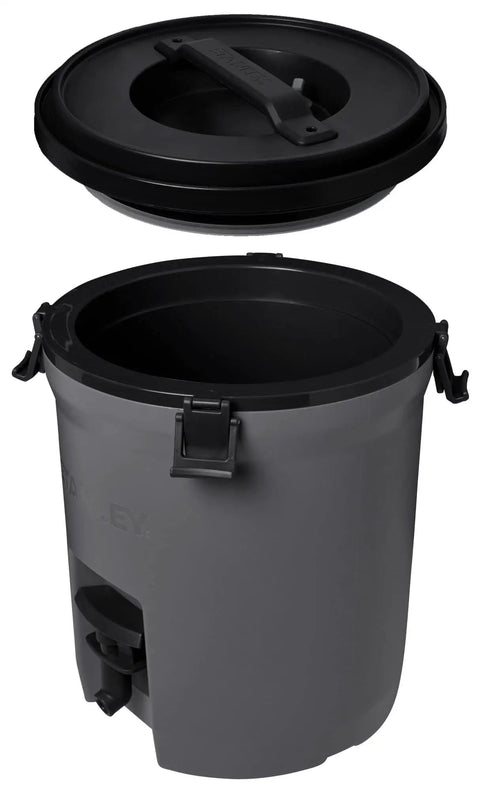 Adventure Fast Flow 2 Gallon Water Jug With Leakproof Ice Dispenser showing open lid and spigot detail