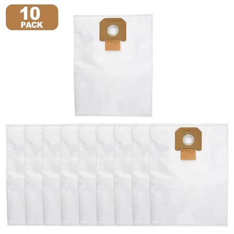 GAS 35L AFC Compatible Vacuum Filter Bags 2607432037 Non Woven Dust Canister Bags Replacement 10 Pack on display