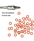 12 Pack Archery Field Points 125 150 Grain Stainless Steel Screw In Arrow Tips for Target Practice with orange rings