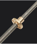 Beefy T8 Lead Screw For 3D Printers, 2mm Pitch, Lead Options 10mm, 12mm, Or 14mm, Stainless Steel Rod With Brass Nut