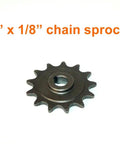 13 Tooth Sprocket For Brush DC Motor MY1016Z And MY1018 Fits One Half By One Eighth Inch Bike Chain Steel Pinion Gear