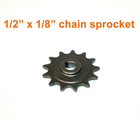 13 Tooth Sprocket For Brush DC Motor MY1016Z And MY1018 Fits One Half By One Eighth Inch Bike Chain Steel Pinion Gear
