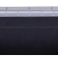 Front view of black 2-Pack Stackable Small Parts Organizer Boxes With 20 Compartments And 12 Removable Dividers Per Box for storage use