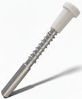 Rock Solid Window Screen Plunger Pins Replacement Latches 5/32 X 1.5 Inch for One Inch screen frame spring pin in white finish.