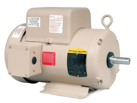 Farm Duty 3HP 1800RPM 184T TEFC 1 Phase AC Motor For Agriculture And Heavy Equipment Like Augers Pumps Irrigation Towers Fans And Conveyors At 60Hz For Industrial Use in beige housing