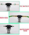 Inline Sediment Filter For Garden Hose And Pressure Washer, Three Quarter Inch Female Thread, RV Water Pump Strainer, PVC, Garden, Water Purifier Hose