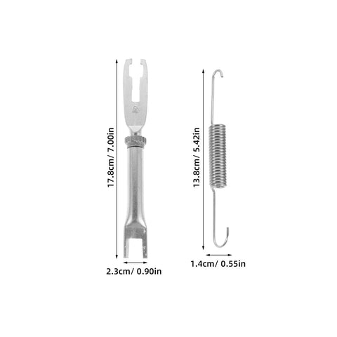 Rear Drum Brake Hardware Kit With Springs Pins And Retainers Steel Construction Durable Wear Resistant Replacement For Cars Ideal For Home Garages And Auto Shops. with 7in pin and 5.42in spring