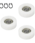 Three Pack 36T Nylon Planetary Gears With Bearings For Electric Bike Motor 47.5 X 13.5 Mm Gear Set with circlips shown