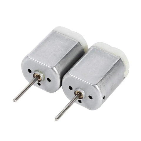 Two 22mm D-Shaft Door Lock Actuator Motors, 12V DC Flat Shaft Replacement for Car Doors, High RPM 11800, Long D Spindle