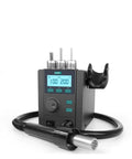 All In One Hot Air Soldering Station And Heat Gun For PCB Repair DIY Projects Pro Grade Rework Tool For BGA SMD ICs, black device, display