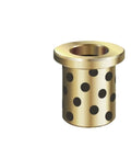 Pro Grade Flanged Oilless Bearing Sleeve 25X35X40MM bronze bushing with holes for lubrication in auto shops and garages.
