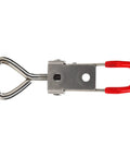Heavy Duty Stainless Steel Toggle Latch Catch With Quick Clamping Hasp For Cabinets, Toolboxes and Doors Offers Effortless One Hand Operation And Secure Grip For Daily Hustle. red handle