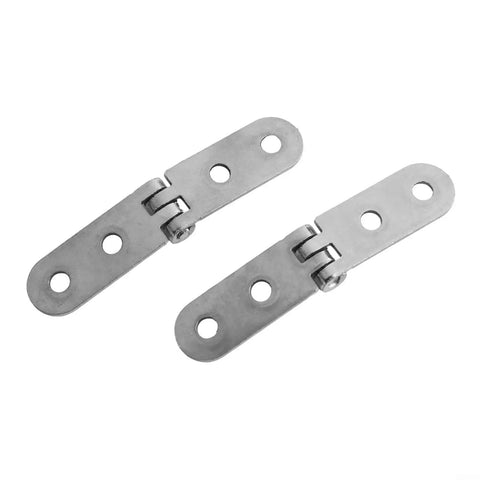 Foldable Cabinet Hinge 180 Degree Flap Screw On Iron Silent Hinge For Doors Drawers Desks And Sewing Tables Heavy Duty 76x15x2mm Silver