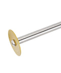 Close-up of the cutting blade from the Inside Pipe Cutter Kit For Plumbing, Precise Adjustable Depth Tool, 5 Blade Stainless Steel Cutter