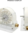 DIY Water Turbine Kit With Pelton Turbine And Impact Runner for home power, featuring acrylic shell and metal fittings