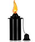 16 Ounce Torch Replacement Canisters for Refillable Bamboo Torch Fuel Citronella Tabletop Torches Outdoor Patio Garden Decor Black