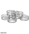 304 Stainless Steel Wave Spring Gasket Washer Set, Multi Layer Crest Wave Type, view of multiple washers stacked together