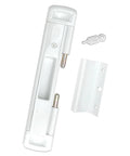 Double Bolt Sliding Glass Door Lock With Patented Tech For The Fam Family Safety And High Security Kid Safe Design Easy To Install Rugged Durable Build Virtually Burglar Proof White with key and mounting plate