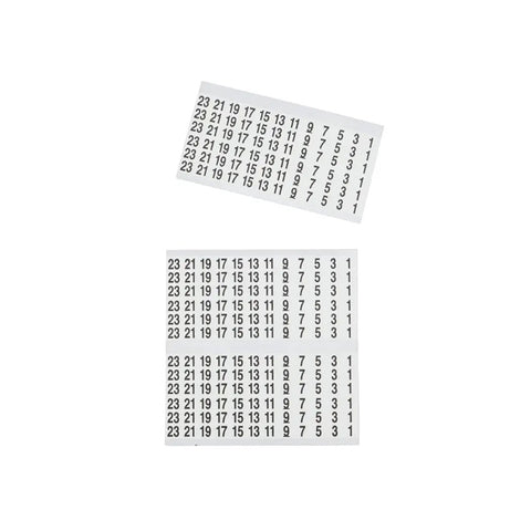 Wire Marker Book For Cable Management And Electric Panel Organization With Numbered 1 To 48 Labels, Large Print 0.25 X 1.5 Inch Stickers