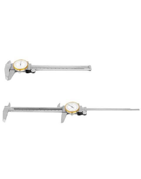 Dial Calipers 0-15 Cm with 0.02 mm Graduation, Stainless Steel Shockproof Vernier Caliper with Anti Glare Dial shown