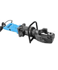 Electric Rebar Cutter For Fast Five Second Cuts Portable Hydraulic Rebar Cutter with blue handle and cutting jaws