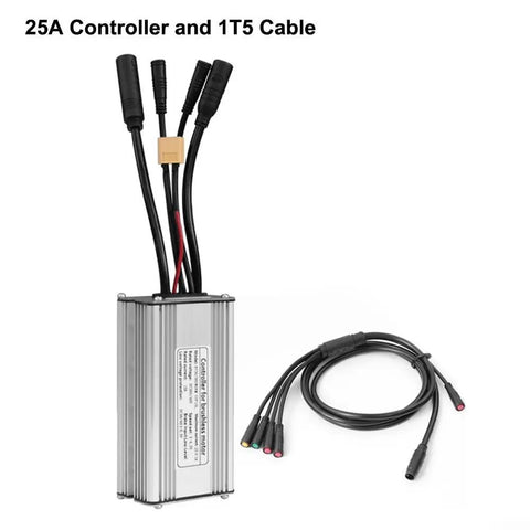 36V/48V 750W Brushless Electric Bike Controller With 25A Current, Aluminum Alloy Shell, 1T5 Cable Replacement, Durable Electric Bike Controller, Smooth Throttle Response And Reliable Braking