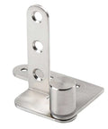 Heavy Duty 270 Degree Cabinet Pivot Hinge, 4 Inch Shaft Fittings, Solid Steel, Rust Resistant Bookcase Hardware, front view