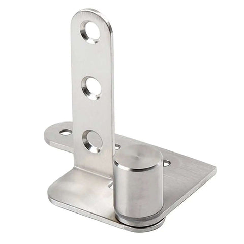 Heavy Duty 270 Degree Cabinet Pivot Hinge, 4 Inch Shaft Fittings, Solid Steel, Rust Resistant Bookcase Hardware, front view