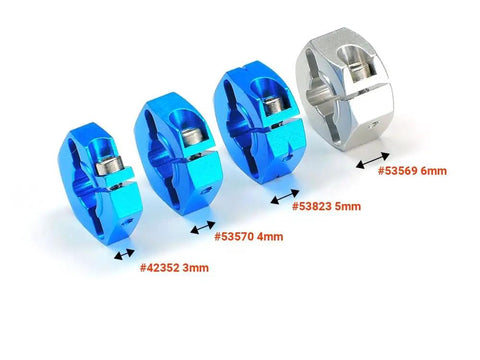 Blue Aluminum Wheel Carrier Upgrade For TT-02B RC Car Chassis, High-Strength Wheel Hub Mount Replacement, 3mm to 6mm sizes