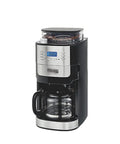 Solid Automatic Coffee Brewer With Built In Grinder And Sealed Bean Hopper Programmable Delay Timer on kitchen counter