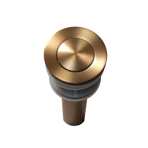 Antique Solid Brass Pop Up Sink Drain Stopper With Overflow For Bathroom Vanity, Durable All Metal Drain Assembly, Anti Corrosion, No Leak, Includes Gaskets And Brass Nut, Ideal For Classic Style Bathrooms
