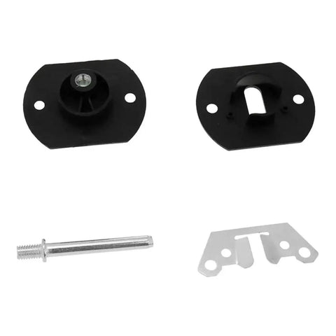 Universal Sectional Couch Connectors 6 Piece Set heavy duty clips including black interlocking plates and metal pins.