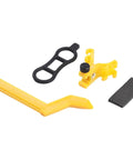 Bike Wheel Repair Tool with Wheel Truing Stand and Percentage Adjustment, compact ABS components for precise accuracy.