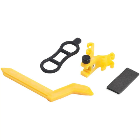 Bike Wheel Repair Tool with Wheel Truing Stand and Percentage Adjustment, compact ABS components for precise accuracy.